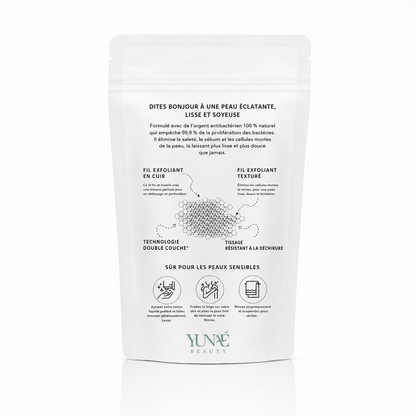 Serviette de Douche Exfoliante Antibactérienne Yunaé