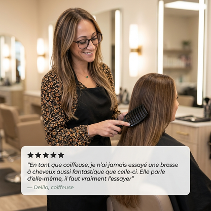 Cheveux démêlés, sans douleur, sans casse