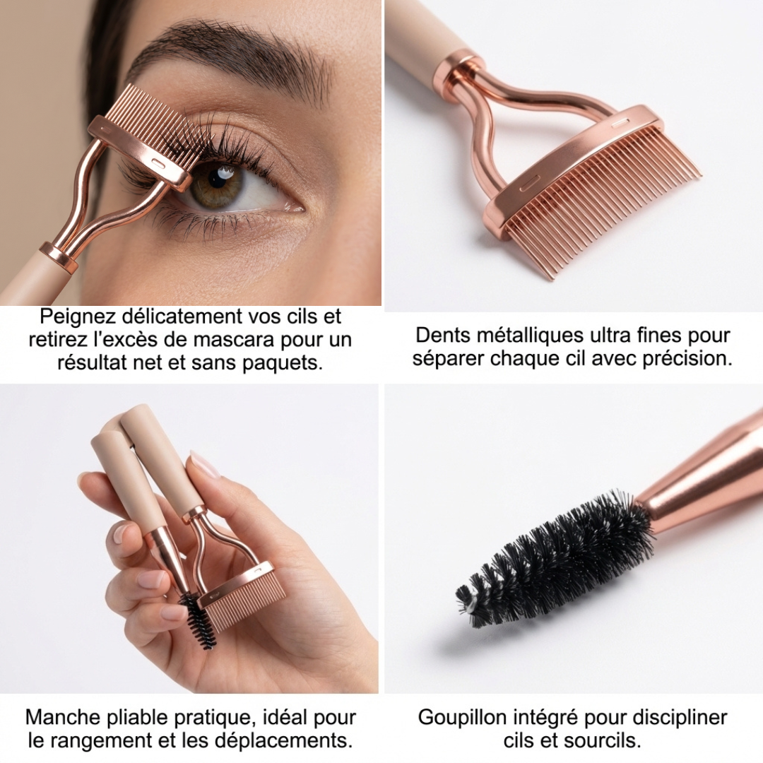 Peigne Séparateur de Cils — Finition Parfaite