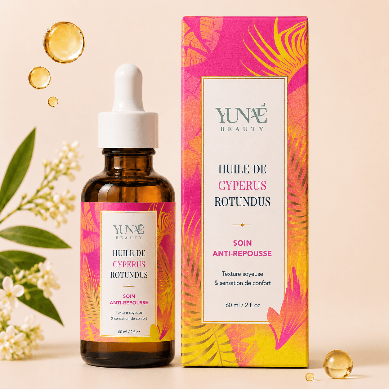 Huile de Cyperus Rotundus — Soin Anti-Repousse - Yunae Beauty CH