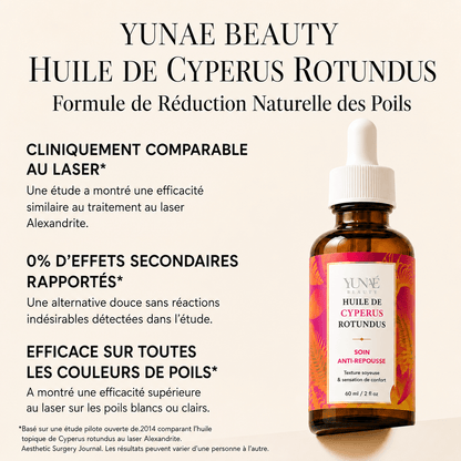 Huile de Cyperus Rotundus — Soin Anti-Repousse - Yunae Beauty CH