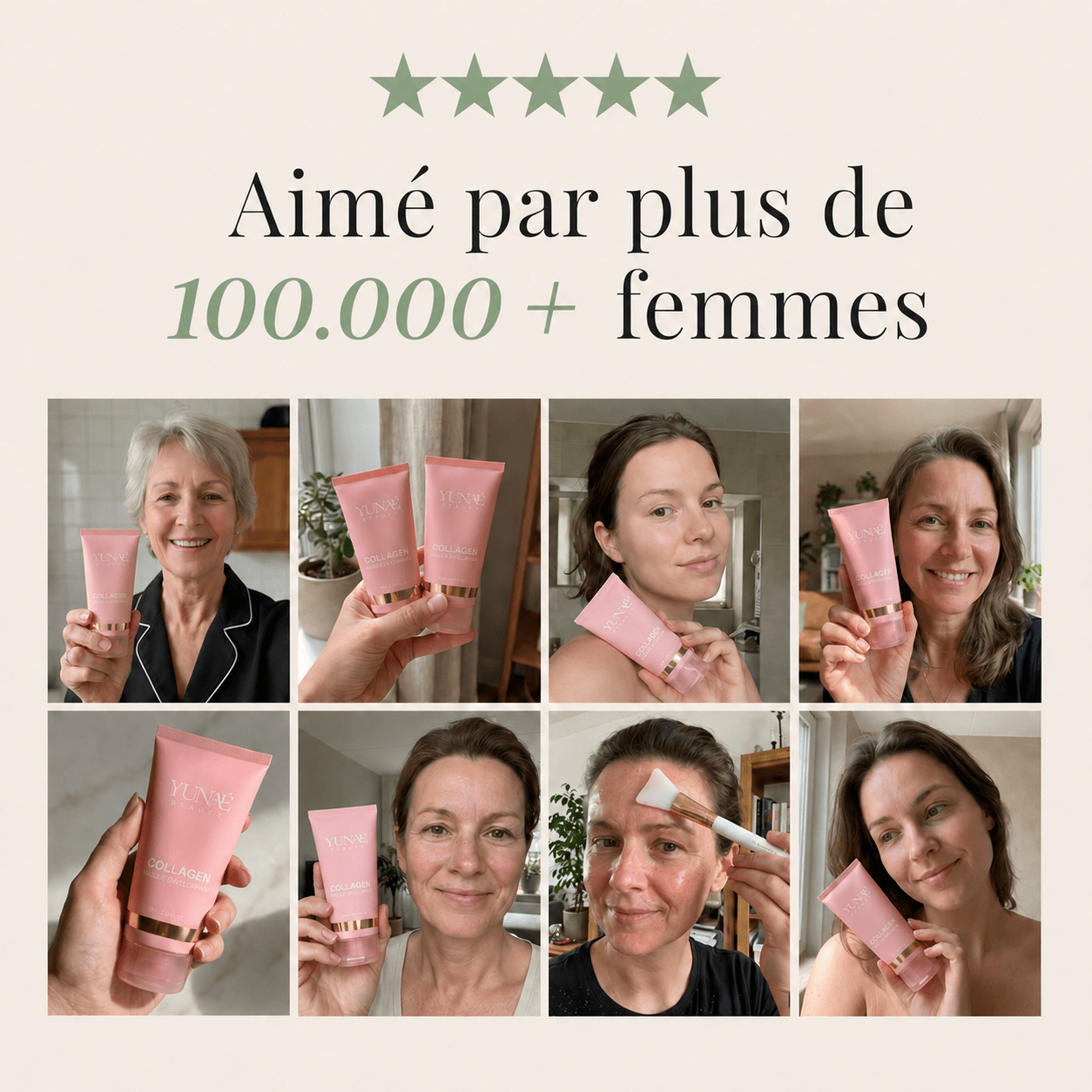 Masque au Bio-Collagène + Pinceau - Yunae Beauty CH