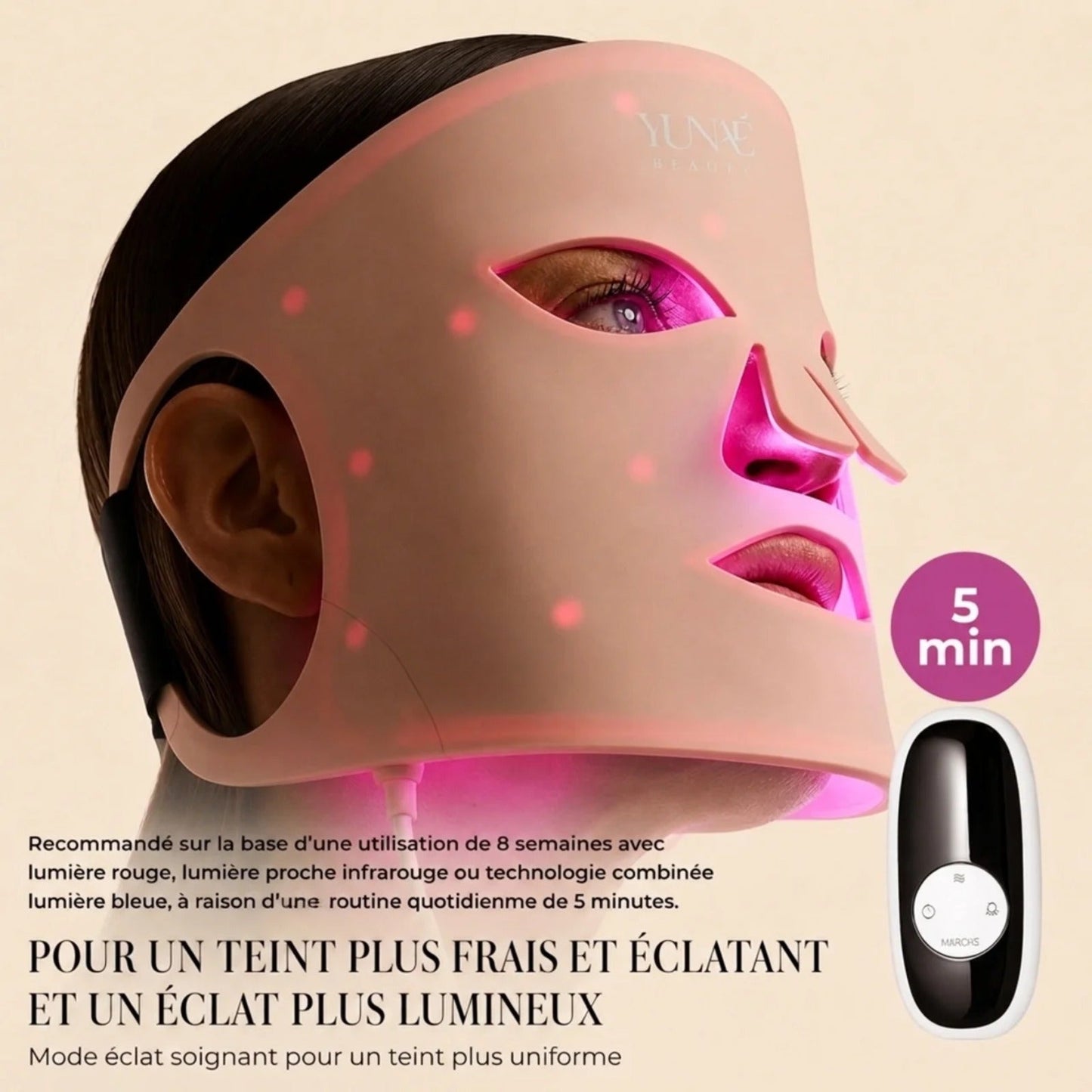 Masque thérapie LED - Yunae Beauty CH
