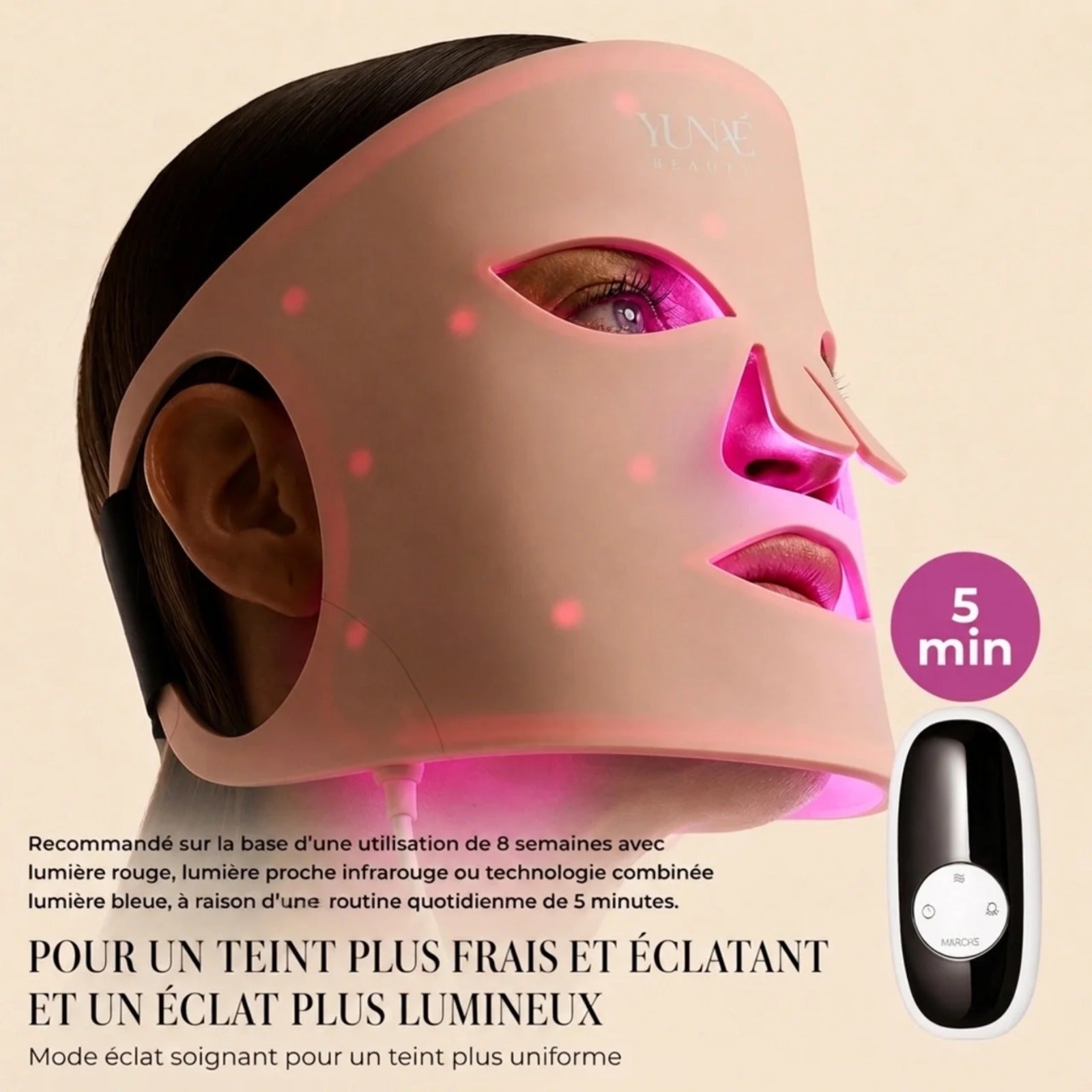 Masque thérapie LED - Yunae Beauty CH
