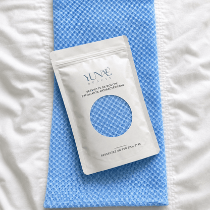 Serviette de Douche Exfoliante Antibactérienne Yunaé - Yunae Beauty CH