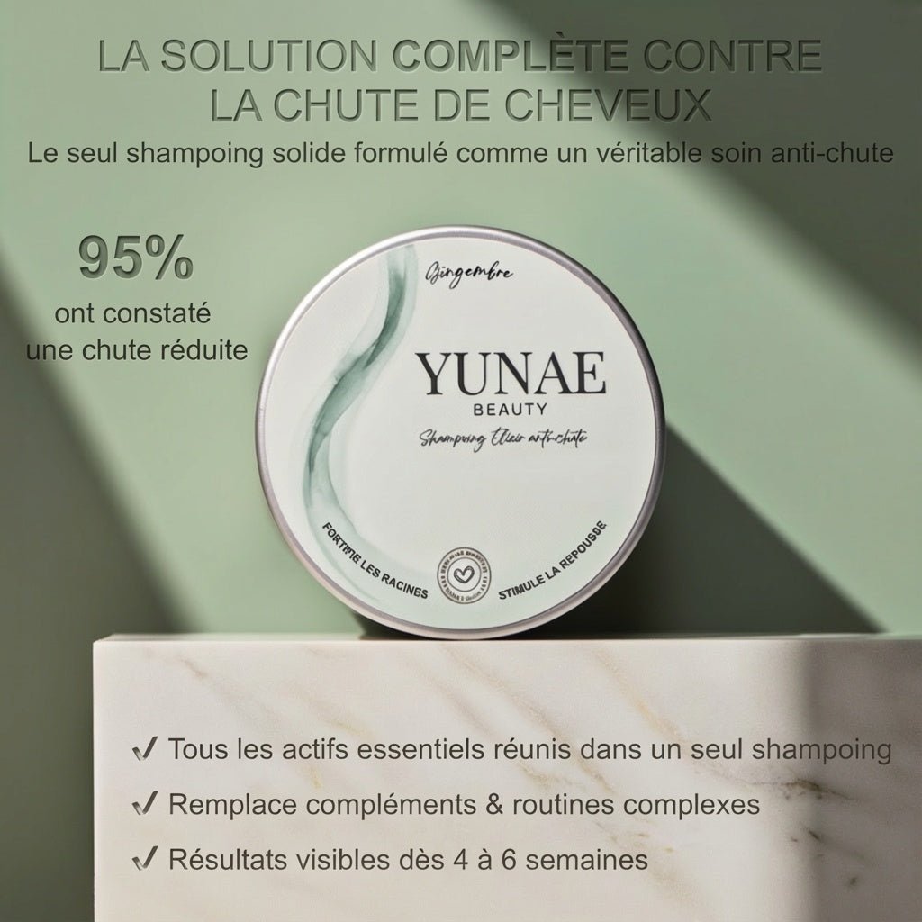 Shampoing Solide Anti - Chute — Élixir Concentré - Yunae Beauty CH
