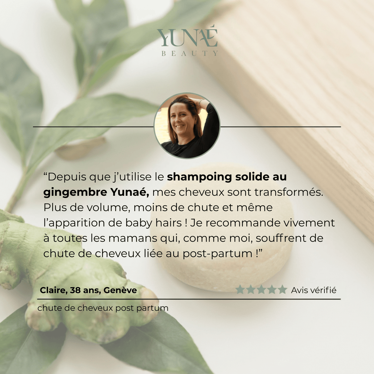 Shampoing Solide Anti - Chute — Élixir Concentré - Yunae Beauty CH