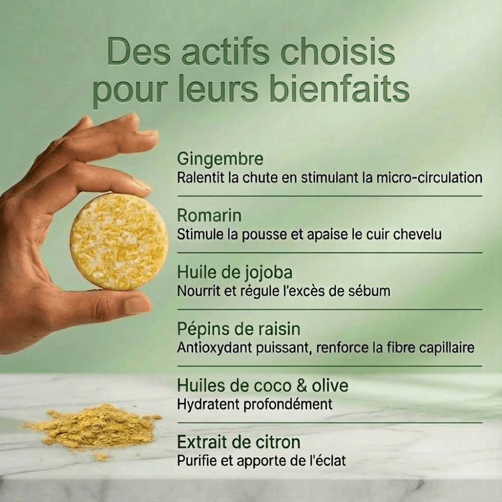 Shampoing Solide Anti - Chute — Élixir Concentré - Yunae Beauty CH