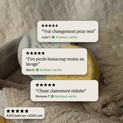 Shampoing Solide Anti - Chute — Élixir Concentré - Yunae Beauty CH