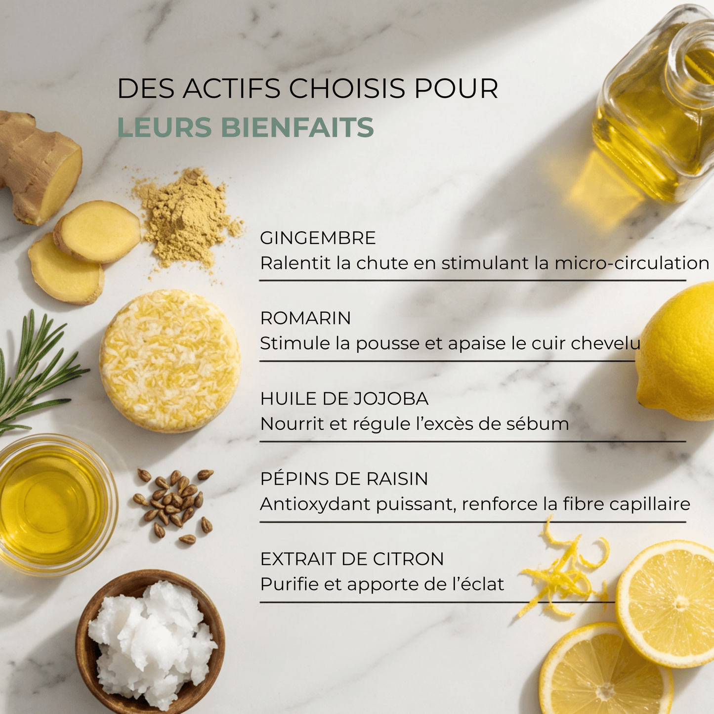 Shampoing Solide Anti - Chute — Élixir Concentré - Yunae Beauty CH