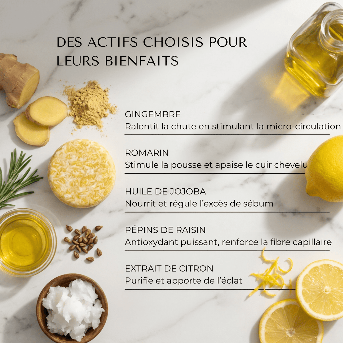 Shampoing Solide Anti - Chute — Élixir Concentré - Yunae Beauty CH