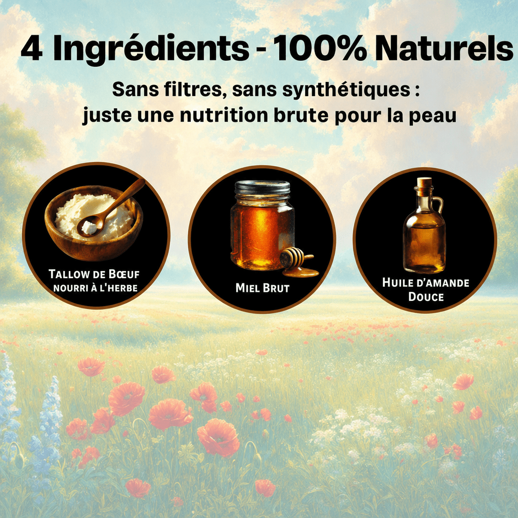 Tallow & Miel Brut Baume Réparateur - Yunae Beauty CH