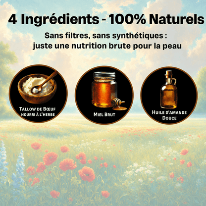 Tallow & Miel Brut Baume Réparateur - Yunae Beauty CH
